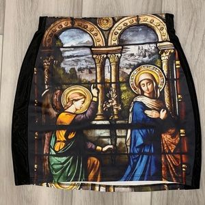STATEMENT SKIRT! Stained glass look